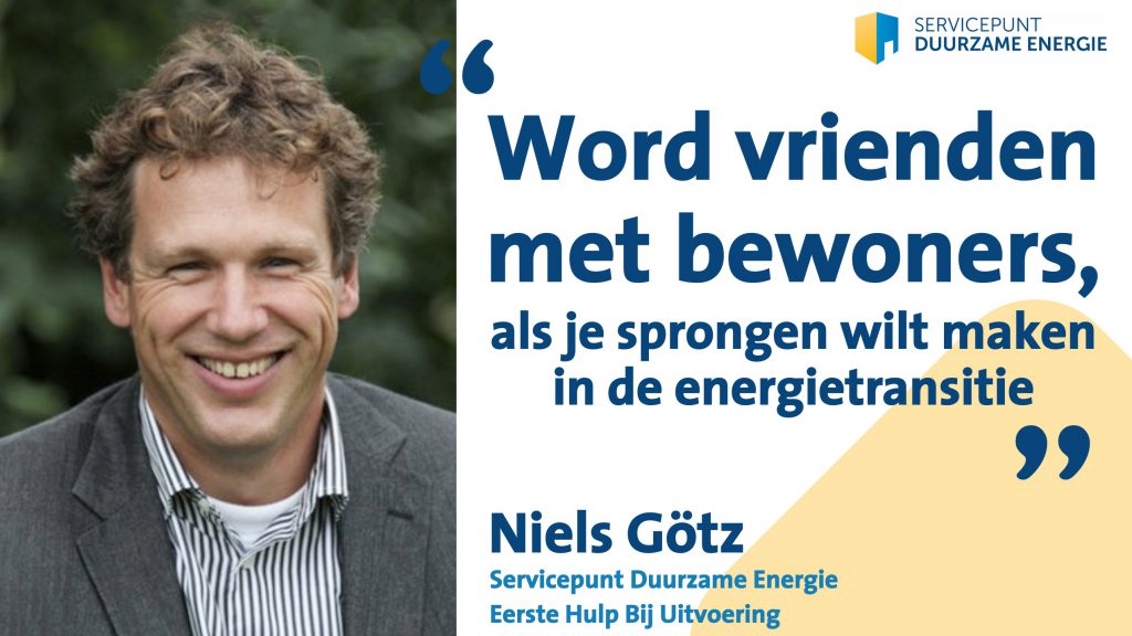 Niels Götz: “Word vrienden met bewoners als je sprongen wilt maken in de energietransitie’’